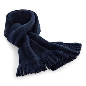 Beechfield Unisex Classic Knitted Scarf / French Navy